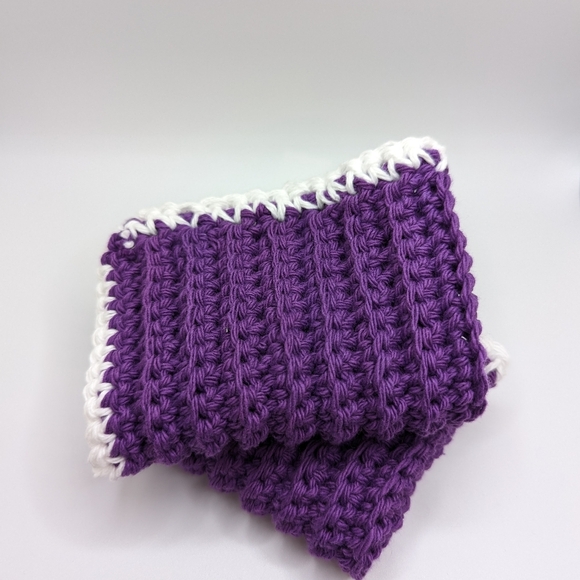 💞2/$20 HAND CRAFTED Crocheted All Purpse 100% Cottn Reusble Bath or Dish Cloths - Picture 5 of 11